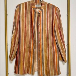 Paul Stuart Vintage Multicolor Striped Long Blazer Men’s‎ Sz S